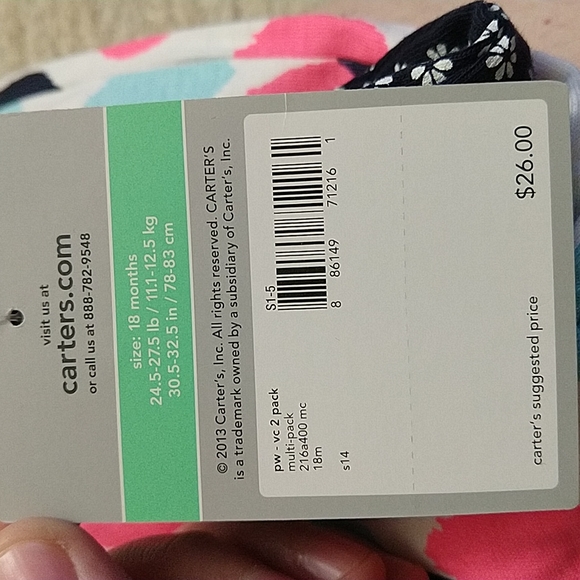 3/$33 Carter's Baby Girl Dress Romper 3piece Set - Picture 9 of 14